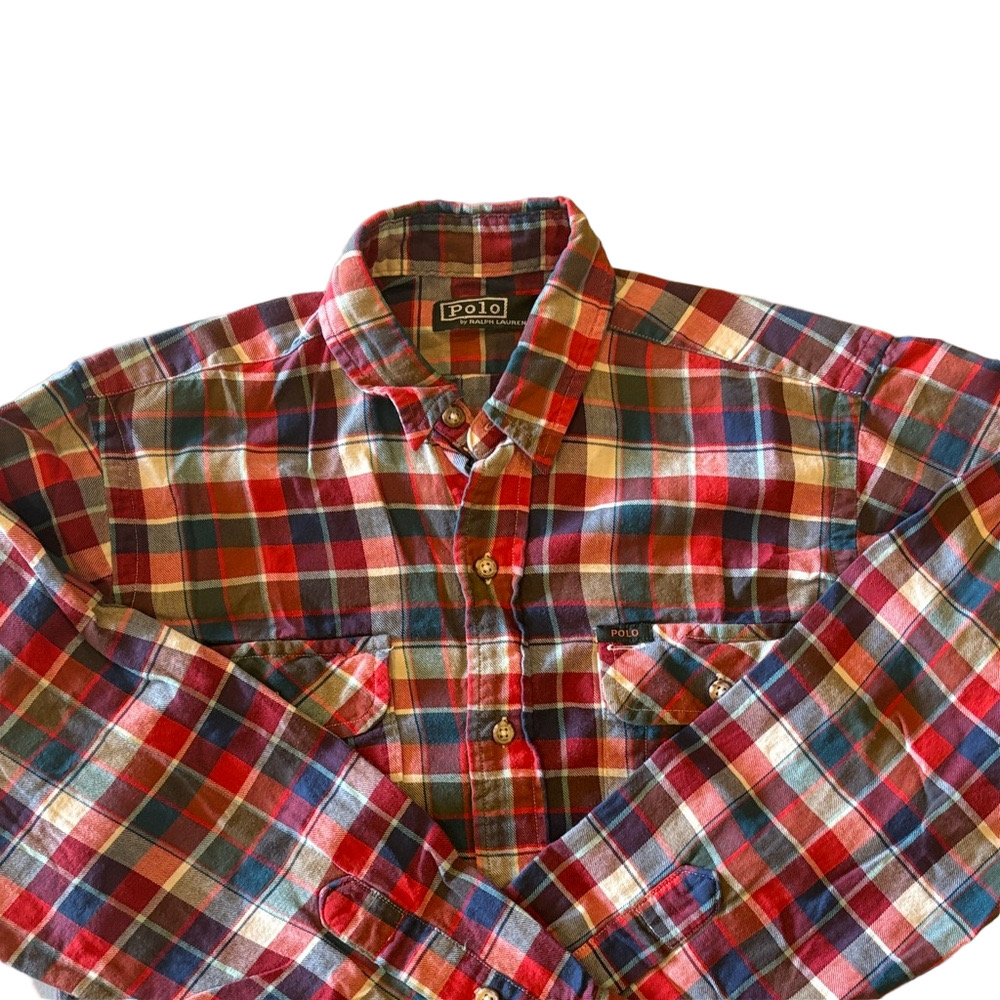 Polo Ralph Lauren Kids 16 Plaid Flanbel Button Down Shirt